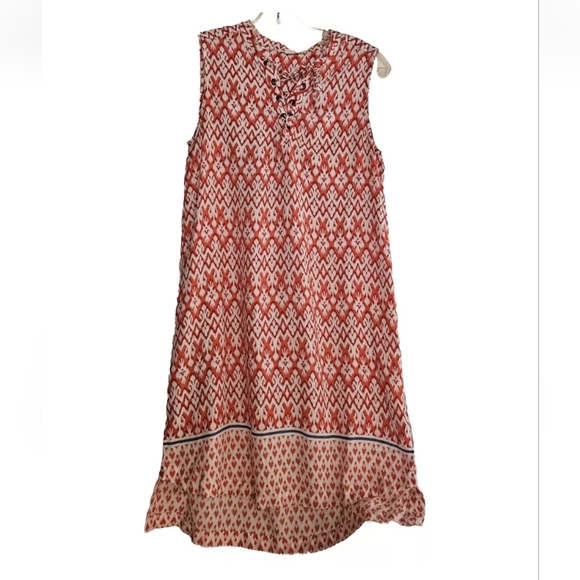 Beach Lunch Lounge Sleeveless Dress Top Multi Color Size Small - Picture 1 of 4